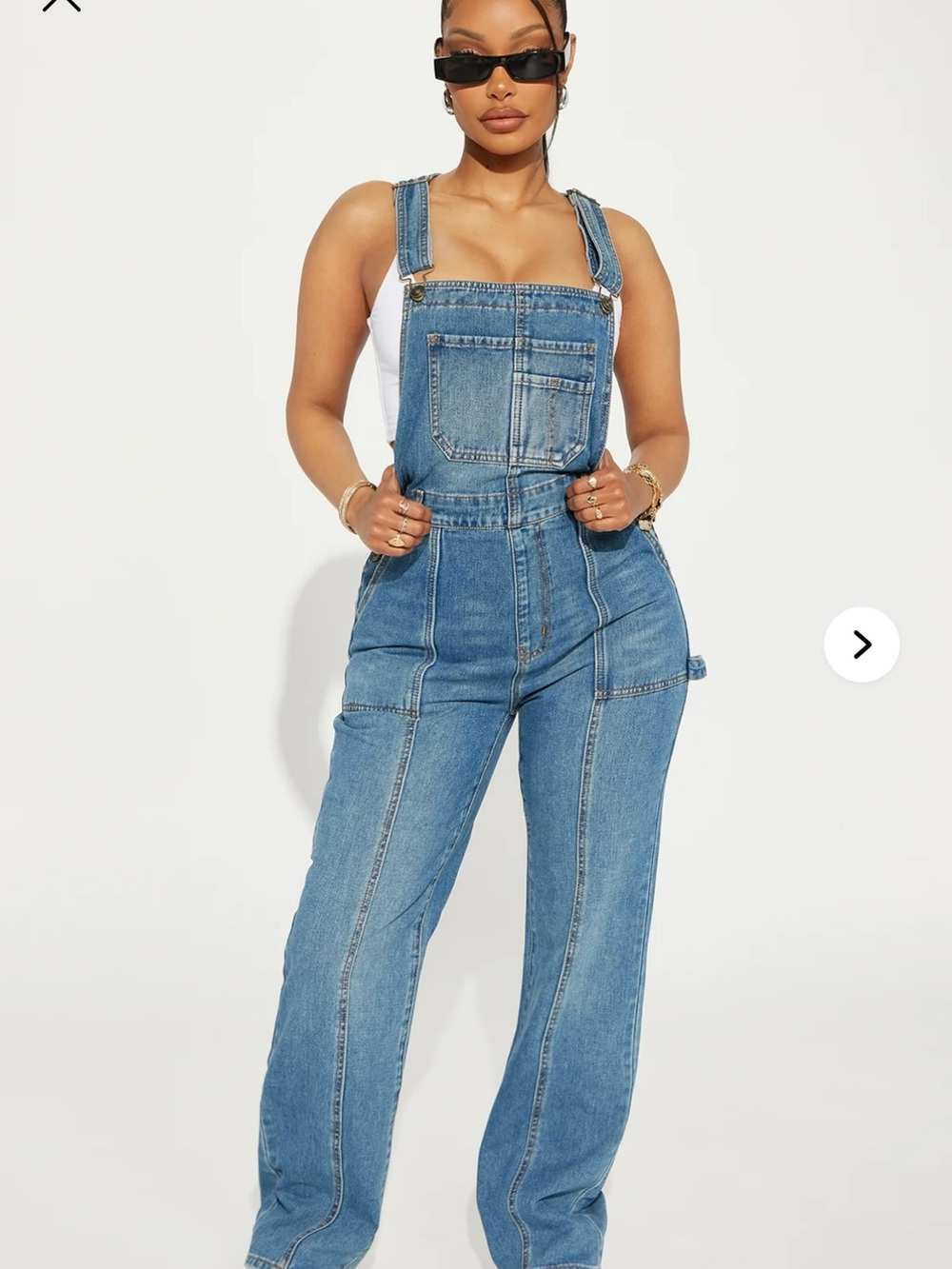 Classic Blue Denim Overalls Jeans for Women